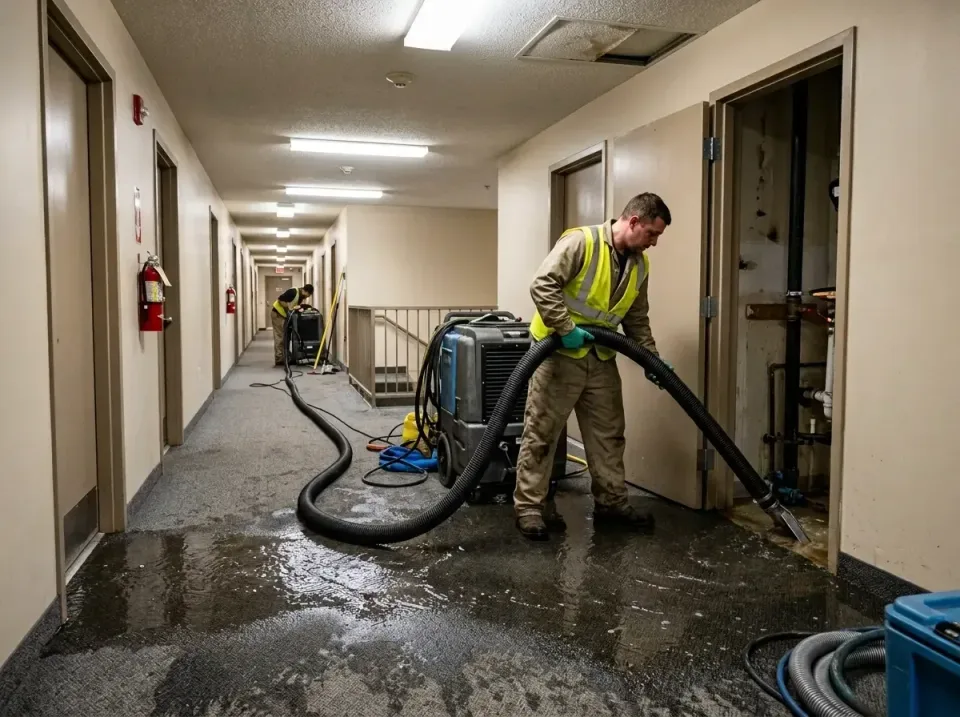 multi-unit-apartment-hallway-f-005 — frequently asked questions, Emergency Burst Pipe Water Extraction & Removal in Thiensvi…